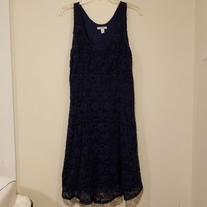Navy Blue Old Navy Midi Dress